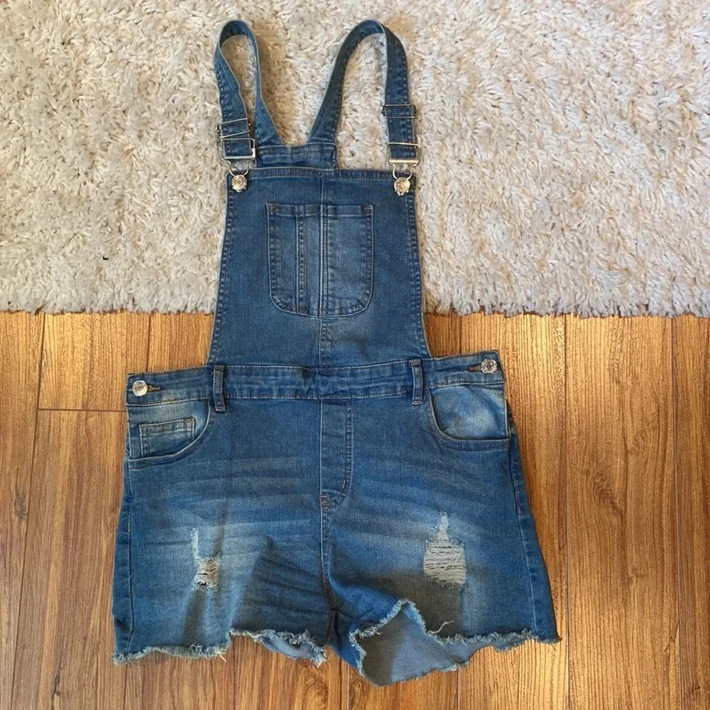 Denim overalls